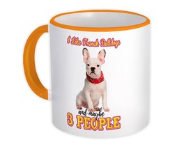 I Like French Bulldogs : Gift Mug Dog Cartoon Funny Maybe 3 People Pet Mom Dad - £12.68 GBP
