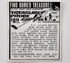 1969 Treasure Probe Metal Detector Advertisement Outdoor Fun Supplies E91H - $19.99