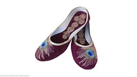 Women Shoes Jutties Casual Handmade Leather Flip Flops Flat Mojari US 8.5  - £28.05 GBP