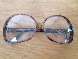 Vintage 60s Italian Mod Swirl Big Butterfly Eyeglasses Glasses Frames Italy - $125.00