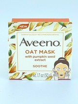 Aveeno Soothe Hydrate Face Mask Oat  With Pumpkin Seed Extract New  - £7.66 GBP
