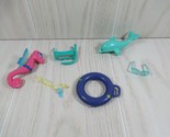 Barbie blue dolphin pink seahorse training whistle sunglasses life prese... - $12.86