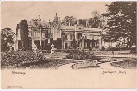 England Postcard Newbury Sandleford Priory Hawker&#39;s Series - $3.95
