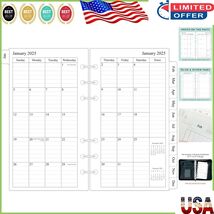 2025 Monthly Organizer Refill, 13 Months with Ruled Blocks - Personal Size - $350.61 MXN