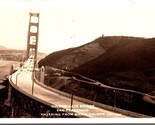 Golden State Bridge San Francisco Entering from Marin Country RPPC PC13 - £4.00 GBP