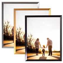 Decorebay Home Aluminum Single Photo Display Picture Frames - GOLD BLACK SILVER - £10.34 GBP+