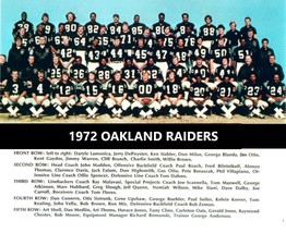 1972 OAKLAND RAIDERS 8X10 TEAM PHOTO FOOTBALL PICTURE NFL WESTERN DIV CH... - £3.95 GBP
