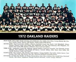 1972 OAKLAND RAIDERS 8X10 TEAM PHOTO FOOTBALL PICTURE NFL WESTERN DIV CH... - £3.81 GBP