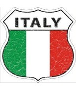 Italy Highway Shield Novelty Metal Magnet HSM-287 - $14.95