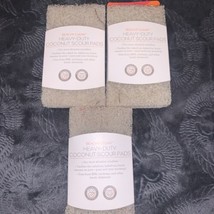 (3)Full Circle, Beachy Clean, Heavy-Duty Coconut Scour Pads, 3 Per Pack ... - $24.99