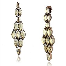 TK2632 - IP Coffee light Stainless Steel Earrings with Top Grade Crystal... - $46.49