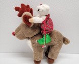 Vintage 1986 North American Bear Co. Plush Reindeer &amp; Bear Jingle Christmas - £31.46 GBP