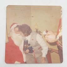 Mamma che Bacia Babbo Natale Colore Fotografia 1960s 1970s - £36.06 GBP