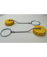 PACK OF 2 PROPANE TANK 1-3/4&quot; ACME FILL VALVE CAP WITH TETHER CHAIN FORK... - $23.59 CAD