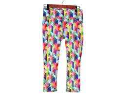 Fabletics Womens Multicolor Lima Capri Rainbow Chevron Print Leggings Si... - £16.08 GBP