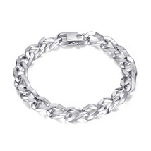 Cold Wind Cuban Link Chain Titanium Steel Bracelet - £14.15 GBP
