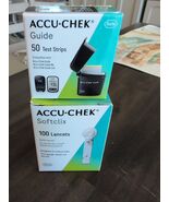 Accu Chek Guide Diabetic Test Strips - Box of 50 Plus 100 Lancets Free - $180.22 MXN