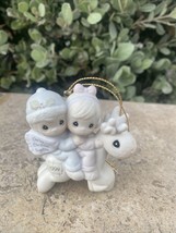 1994 Precious Moments Our First Christmas Together Porcelain Ornament 529206 - $10.39