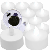 12 Pcs Cool White Tea Light LED Flameless Candle Wedding Party Table Dec... - £13.58 GBP