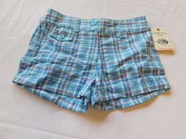 Canyon River Blues Girl&#39;s Youth cotton shorts Blue Plaid Size Variations... - $13.89