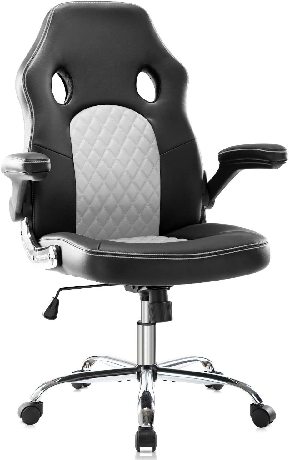 Primary image for Gaming Chair Ergonomic Office Chair PU Leather Computer Chair High Back, White