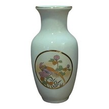 Vintage Japan Vase Bird Pheasant Flowers Bud 5” - $294.69 MXN