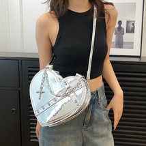 Women&#39;s All Seasons Pu Leather Streetwear Heart Shoulder Bag - £35.97 GBP