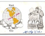 Fumetto Greetings Oakes North Dakota ND Udb Cartolina Orologio Grow M20 - £8.15 GBP