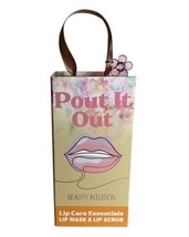 NEW! Pout It Out Lip Scrub &amp; Hydrating Lip Mask Gift Set - Strawberry  &amp; Rose - $16.74