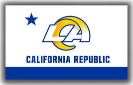Los Angeles Rams Football Team Flag 90x150cm 3x5ft California Republic Banner - £10.97 GBP