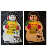 1950 Glolite Snowman Noel Dog Electric Light Up 19 In USA Box Working - $263.49 CAD