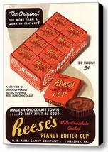 Framed Reese&#39;s Peanut Butter Cups Vintage Ad Art Print Limited Edition with COA - £15.33 GBP