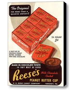 Framed Reese&#39;s Peanut Butter Cups Vintage Ad Art Print Limited Edition w... - £15.02 GBP