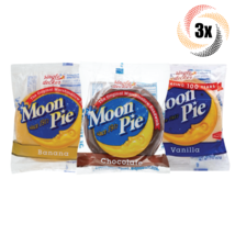 3x Pies Moon Pie Single Decker Variety Marshmallow Sandwiches 2oz Mix &amp; Match! - £7.56 GBP