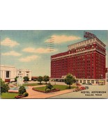 Hotel Jefferson Dallas TX Postcard PC3 - £11.84 GBP
