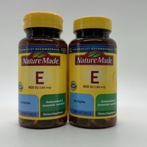 2 Pack - Nature Made Vitamin E 400 IU (180mg), 100 Softgels Per Bottle - £17.45 GBP