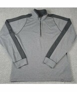 Hawke &amp; Co Sweatshirt Men&#39;s Large Grey Pullover 1/2 Zip Performance Mock... - $323.07 MXN
