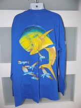 Guy Harvey Mahi-Mahi Blue LS Shirt Size M Boy&#39;s - $18.89 CAD