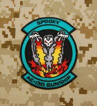 Ace Combat SPOOKY AC-130 Embroidered Uniform Morale Patch Hook Backing - $8.95