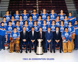 Edmonton Oilers 1983-84 Team 8X10 Photo Hockey Picture Nhl Stanley Cup Champs - $4.94