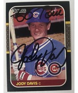Jody Davis Signed Autographed 1987 Donruss Baseball Card - Chicago Cubs - £7.98 GBP
