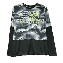 Athletic Works Boys Black Gray Endless Skills Long Sleeve T Shirt XL 14-... - $7.99