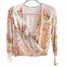 Anthropologie TINY Callie Floral Surplice Wrap Top X Small - £29.40 GBP