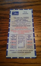 VTG Cape May Lewes Ferry Schedule - £6.21 GBP