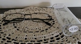 Gunmetal Rectangular ~ Metal Framed ~ Spring Hinged ~ +2.00 Reading Glas... - €17,18 EUR Gunmetal Rectangular ~ Metal Framed ~ Spring Hinged ~ +2.00 Reading Glas... - €17,18 EUR