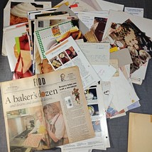 Vintage Sweets Recipe Clipping Huge Lot Ephemera Handwritten Multiple De... - $47.47