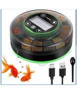 Petbank Intelligent Feeder Rechargeable Automatic Fish Feed - $405.45 MXN