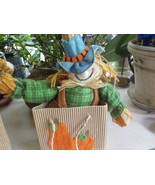 Scarecrow figurine in a bag Fall Harvest Halloween Thanksgiving decoration - $8.23 CAD