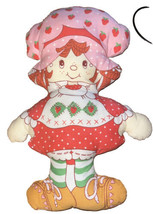 1980’s Vtg Strawberry Shortcake Handmade Cut&amp;Sew Stuffed Pillow Doll Approx 18” - £9.75 GBP