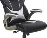 Oversite Ergonomic High Back Faux Leather Gaming Chair With Padded Flip ... - $206.99